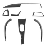 7pcs Car Interior Decoraton Trim Kit Dry Carbon Fiber Air Vent Gear Shift Cover for BMW 4 Series F32 F33 RHD Panel Cover