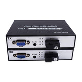 1Pair 1-channel 60hz Audio to Exder 20Km Single-mode Single-fiber SC Interface VGA 1080p Fiber Optic Extender