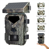 20MP/1080P Solar Trail Camera - Waterproof Wildlife Monitoring & Animal Tracking for Outdoor Security