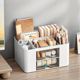 Pen organizer with 2 cones, multifunctional pencil holder, desktop bracket lighting CA, office supplies