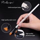 32/28 Pcs Paint Professional Water-color and Gouache Painting Nylon Hair Birch Handle Brushes for Beginner