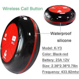 Restaurant Pagers Beeper Wireless Calg System Watch Wrist Clock Receiver Vibration Bell Button For Service Cafe Bar Hookah