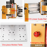 ear Guide Rail Offe Aluminum Mini CNC Router 3018 Plus Engraving 500W Spindle 5.5W 10W Laser PCB Milg hine