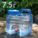 Portable 7.5L Water Container with Spigot - Leakproof For Camping & Picnic