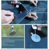 DIY Car Windshield Kit Tools Auto Glass Windscreen Repair Set Give Door Handle Protective Decorative Stickers