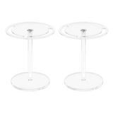 Sunglasses Holder Organizer with 360 Rotating, Acrylic Eyeglasses Storage Rack, Eyewear Display for Stand, 2 Pack