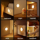 LED night light with motion sensor, wall mounted wardrobe charging light, 400mAh