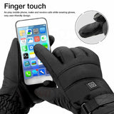 Motorcycle Heating Thermostat Warm Windproof Rechargeable Touch Screen Gloves Winter Outdoor Sports Cycg Accessories