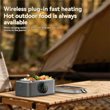 B89B-Portable Lunch Warmer Box 1L Capacity USB Rechargeable Box For Office, Travel, And Camping