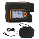Telescope Range Finder 6X Magnification LCD Touch Screen Laser Distance Meter with Battery 1500m / 1640.4yd SW 1500B