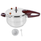 Stainless Steel Pressure Cooker Stew Cooking Pot Large Capacity Compatible with Gas Induction Cooker with O Ring 7L Diameter 24cm / 9.4in