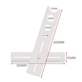 Stainless Steel Tile Opener Locator Marking Punching Positioning Ruler Ceramic Marble Glass or Drilg Hole Tools