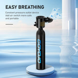 0.5L Mini Scuba Tank Dive Diving Equipment Underwater Breath Device Cyder Oxygen 5-10 Minutes C Set