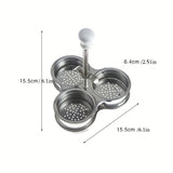 1pc Egg Poacher Insert Stainless Steel Poached Egg Cooker Eggs Poaching Cups Egg Poachers Nonstick Induction Cooktop Egg