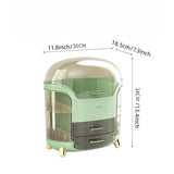 1pc Stylish and Durable PS Plastic Cosmetic Storage Box - Perfect for Desktop Organization and Travel