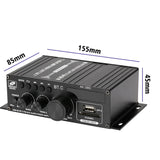 Bluetooth Amplifier AK380/AK370/AK170 800W Audio Karaoke Home Theater Amplifiers 2 Channel Power Class D Amplifie-r USB SD AUX