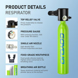 0.5L Mini Scuba Tank Dive Diving Equipment Underwater Breath Device Cyder Oxygen 5-10 Minutes E Set
