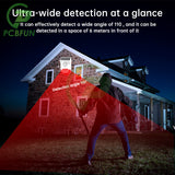 Motion Sensor Outdoor Solar 120dB Loud Siren LED Strobe Lights Sound Security Alarm Adjustable Sensing Distanc
