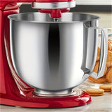 1pc.5.5 Quart Stainless Steel Mixing Bowl, Suitable For KitchenAid Vertical Mixer, Compatible With 4.5 Quart And 5 Quart Household Models