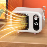 1pc Desktop Heater, Small Heater, Household Energy-saving Full House Office Winter Small Solar Electric Warm Air Heater, Small Heater With Heating And Fan Modes, For Home Office School Thanksgiving Halloween Christmas Wedding Birthday Gift
