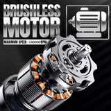 X40 Powerful Blower 40mm Motor Turbo Violent Fan Thrust 600g Large-Sized Brushless Motor, Car Drying, Leaf Sweeping To