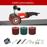 Portable Small Wire Drawing hine Electric Angle Grinder Polisher for Metal Steel Wood Polishing