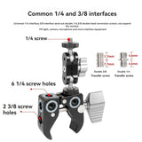 Aluminum Alloy C-Type Crab Magic Arm Clamp Suitable For SLR Camera LED Light Studio Photography Accessories