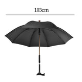 2-in-1 Rain Walking Rod Umbrella For Elderly