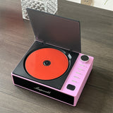 CD Player With Hi-Fi Speakers And Dust Cover WMA.Home Essentials Walkman Portable Cd Players white