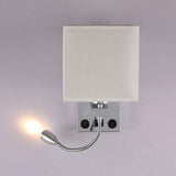 Modern LED Lamp Bedside Bedroom Applique Sconce with Switch USB Interior Headboard Home Hotel Wall Lights(Without Bulbs)