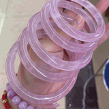 High Ice High Permeability Pink Crystal Bracelet For Women