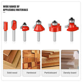 24pcs Woodworking Milg 6mm Shank Trimming hine Fillet Chamfer Slotting Cutter Router Bit Set Carpentry Accessory