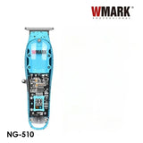 WMARK NG-510 Transparent Style Detail Trimmer Professional Rechargeable Clipper 6500 RPM with LED Battery Display