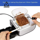 CRUSHER 5.5/6.5mmFully Automatic Cigarette Rolg hine Electric Tobacco Roller Filg Maker DIY Pipe Smoking Accessories