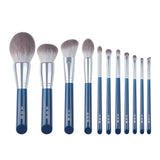Makeup brush-The Sky Blue 11pcs super soft fiber makeup brushes set-high quality face&eye cosmetic pens-synthetic hair