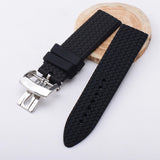 Chopard Butterfly Buckle Silicone Rubber Strap