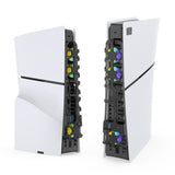 Organizer Ps5 Slim Vertical Console Stand with Quiet Cooler Fan Headphone Holder Gaming for Gamers