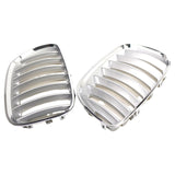 1Pair Front Hood Grilles ABS Anti-scratch Double e Car Grill Replace 51137113733 51137113734 for X5 E53 04-06 Part