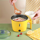 1pc EU Plug 220V Electric Cooker Dormitory Student Pot Household Small Electric Pot Multi-functional Steam Cooking