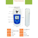 Digital Refractometer Sugar Meter Refractometer Brix Meter Juice Drinks Measuring Range 0-55%