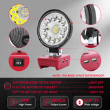 9800LM Cordless Work LED od Light Flashlight High Low Ceam Control Spotlight for Milwaukee 20V Max Li-ion Battery