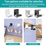 Universal Headphone Stand Adhensive Plastic Wall Mount Hanger Under Desk Headset Rack Holder Support For Gaming Earphone Bracket