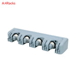 3/4/5 Position Wall Mounted Multi-Functional Mop Broom Holder Magic Plastic Mop Holder Bathroom Kitchen Shelf Storage Holder