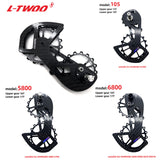LTWOO UT Bicycle Ceramic Bearing Carbon fiber Jockey Pulley Set Rear Derailleurs Guide Wheel Ultegra DURA ACE / 105