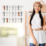5 Pack Acrylic Sunglasses Organizer Storage Wall Mounted Eyeglasses Holder Hanging Eyewear Display Sunglass Rack