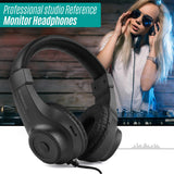 Wired Stereo Monitor Headphones Over-ear Headset with 50mm Driver 6.5mm Plug Recording Monitoring Music (NOT for PC)