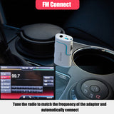 Bluetooth 5.0 Receiver Wireless 3.5mm Handsfree Audio Adapter Support TF Card USB + AUX + FM Music Play for Car TV Speaker