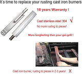 Cast Stainless Steel 304 BBQ Grill Burners Replacement Parts for Gas Grills From Bull Cal Flame Aussie Jenn AIR Steele BroilChef