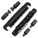 Tune-O-Matic and Tailpiece with Studs Set for ABR-1 Bridge Style Les Paul LP Electric Guitar Replacement,Black