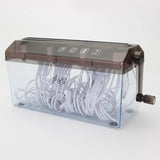 Mini A4 Paper Documents Cutting Hand Crank Manual Shredder for Office Notes Bills Receipts